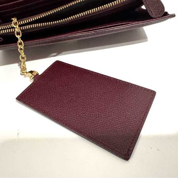 Ferragamo Vara Burgundy Leather Continental Wallet/Clutch/Crossbody - Picture 11 of 12